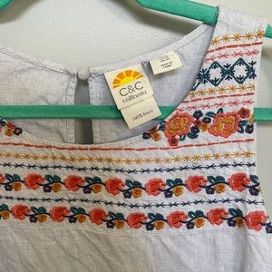 C&C California Summer Dress with Embroidery